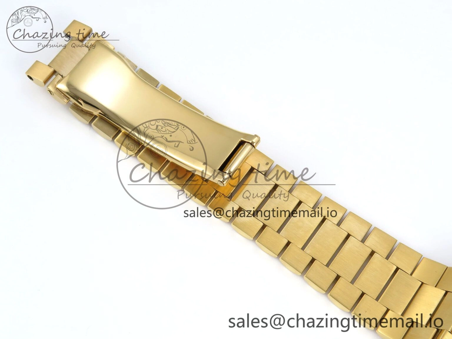 Day Date 128238 36mm YG KF 1:1 Best Edition Gold Dial Stick Marker On President Bracelet A2836 (Gain Weight)