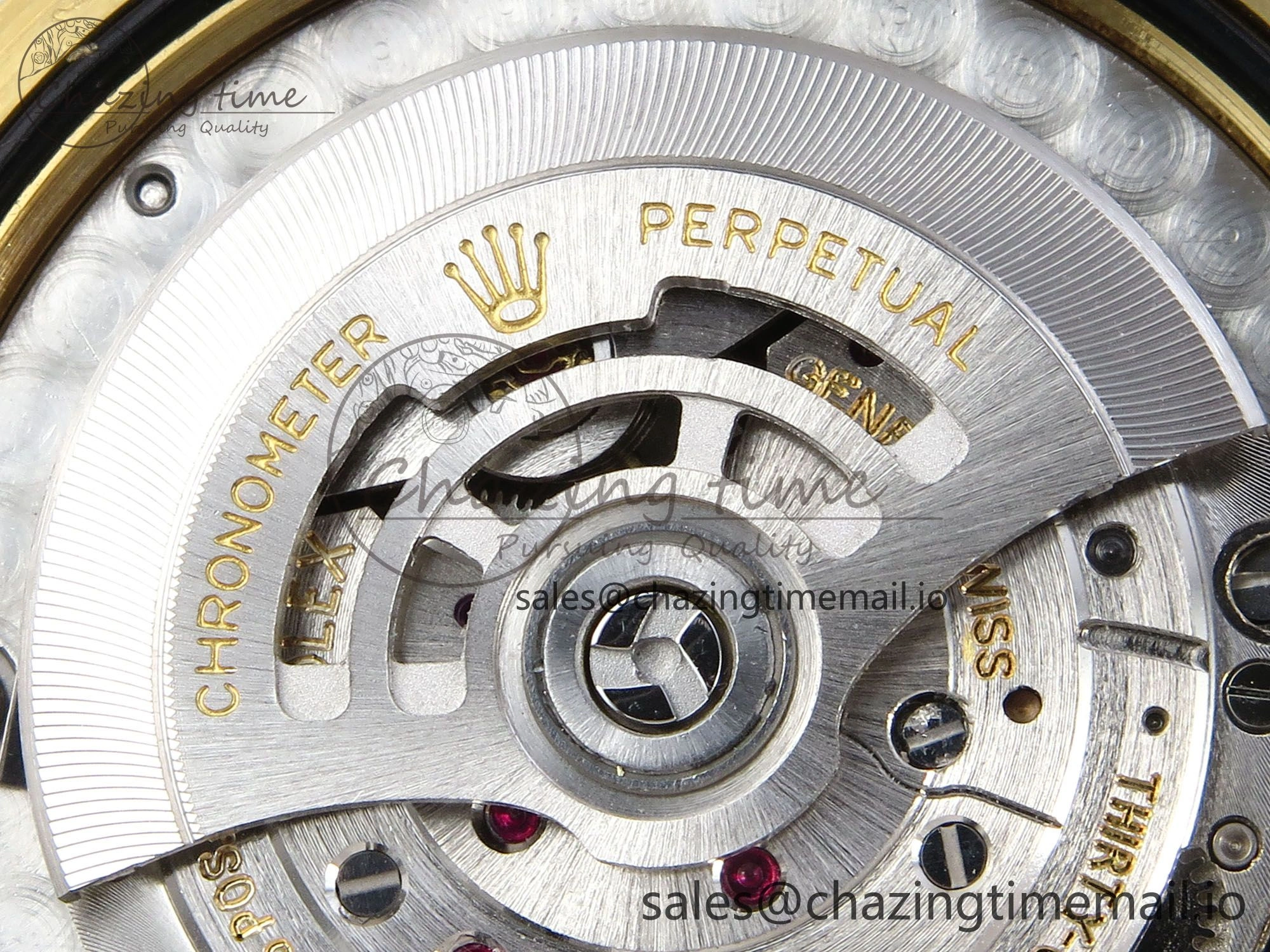 Day Date 128238 36mm YG KF 1:1 Best Edition Gold Roman Dial On President Bracelet A2836 (Gain Weight)