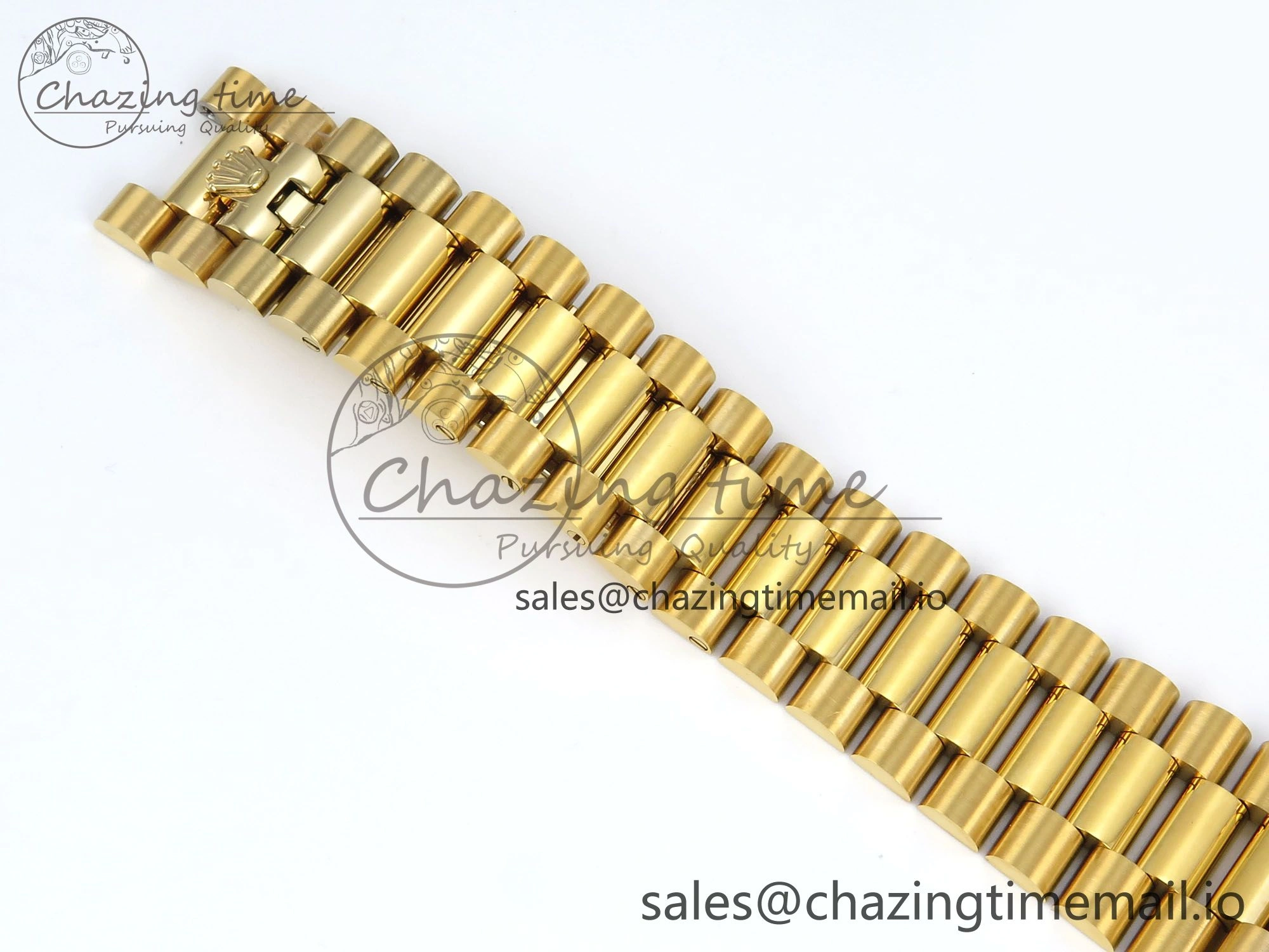 Day Date 128238 36mm YG KF 1:1 Best Edition Gold Roman Dial On President Bracelet A2836 (Gain Weight)