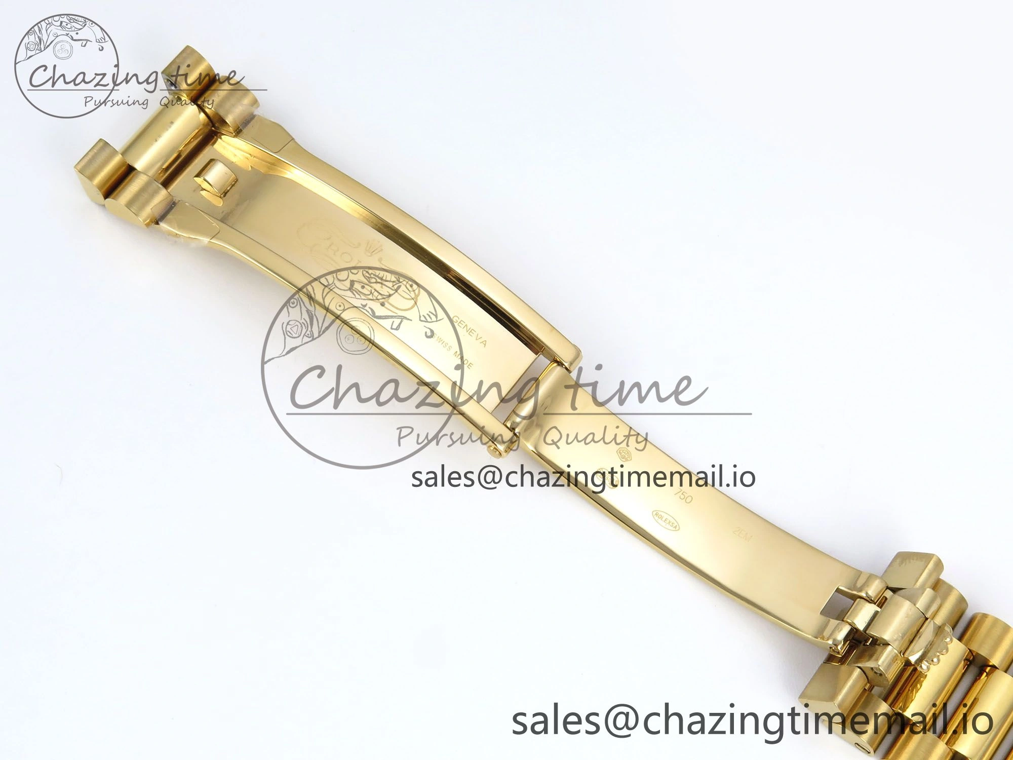 Day Date 128238 36mm YG KF 1:1 Best Edition Gold Roman Dial On President Bracelet A2836 (Gain Weight)