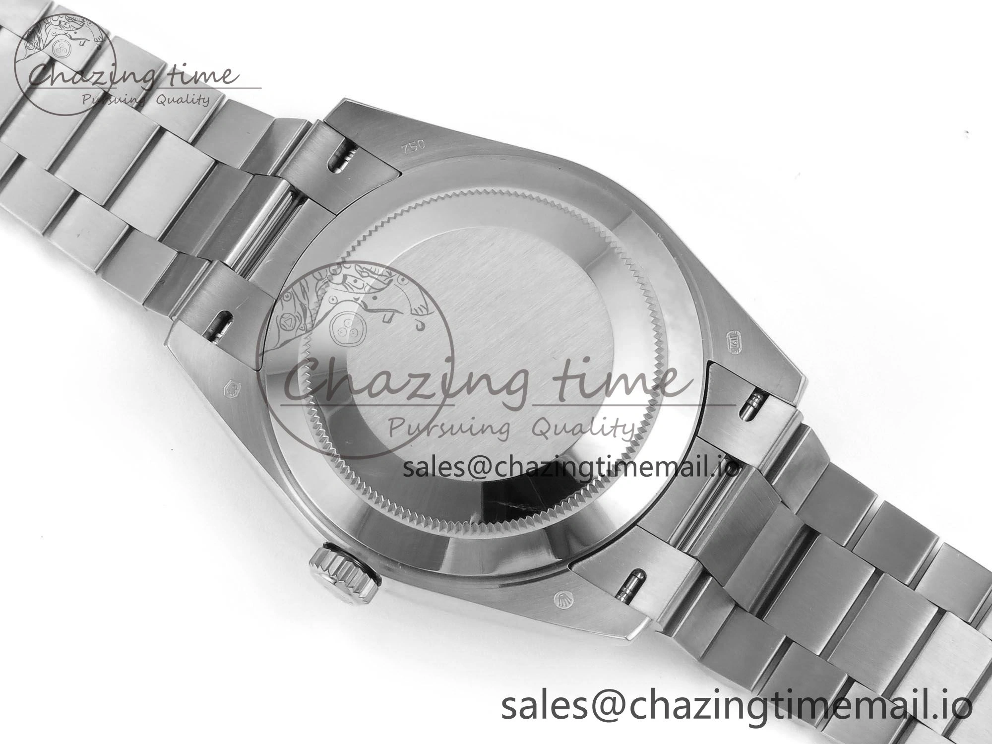 Day Date 128239 36mm SS KF 1:1 Best Edition Gray Dial Stick Marker On President Bracelet A2836 (Gain Weight)