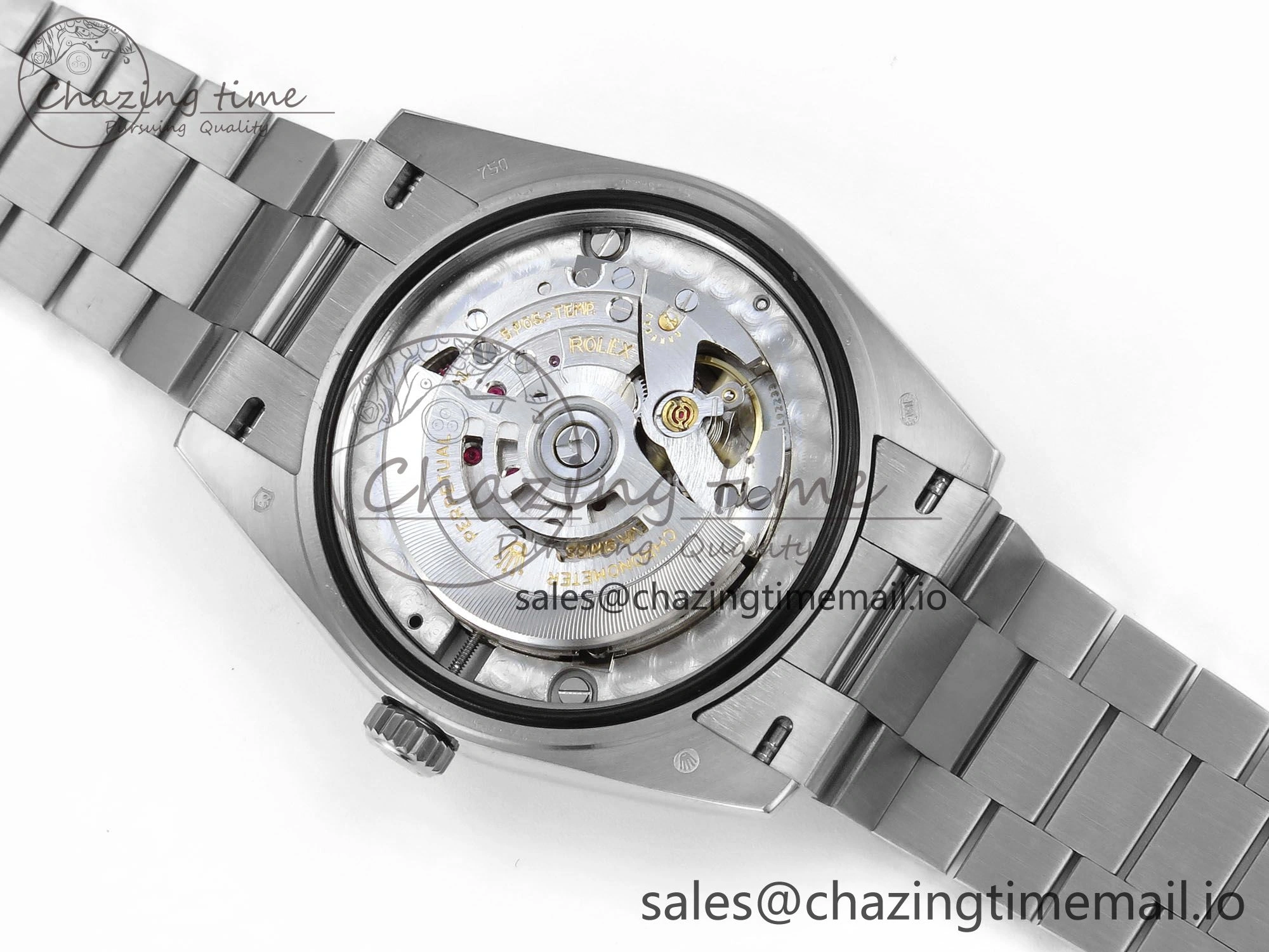 Day Date 128239 36mm SS KF 1:1 Best Edition Gray Dial Stick Marker On President Bracelet A2836 (Gain Weight)