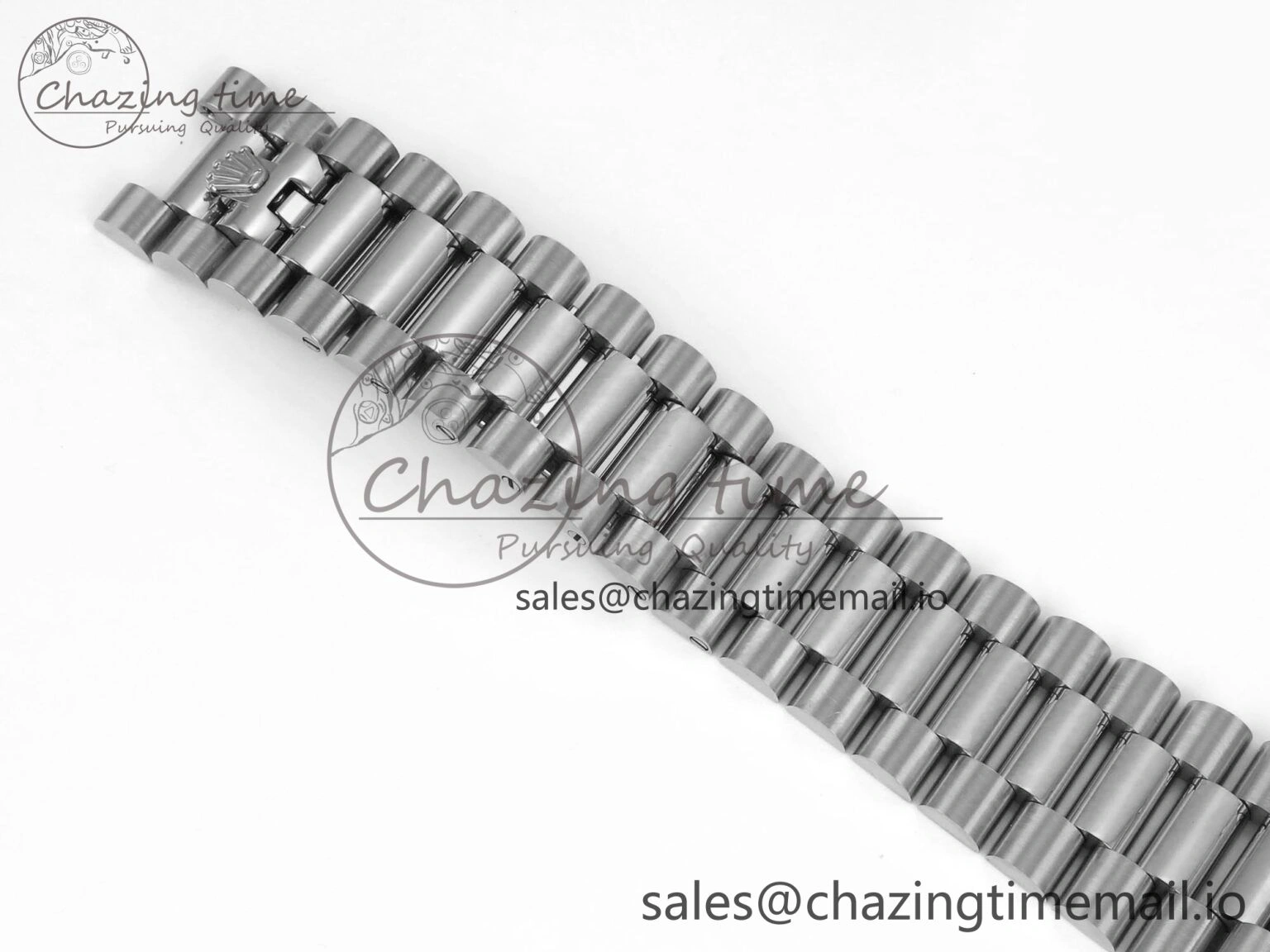 Day Date 128239 36mm SS KF 1:1 Best Edition Gray Dial Stick Marker On President Bracelet A2836 (Gain Weight)