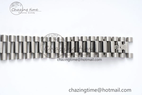 Day Date 36 JDF 1:1 Best Edition 904L Steel Ice Blue Dial Roman Markers on Bracelet A2836