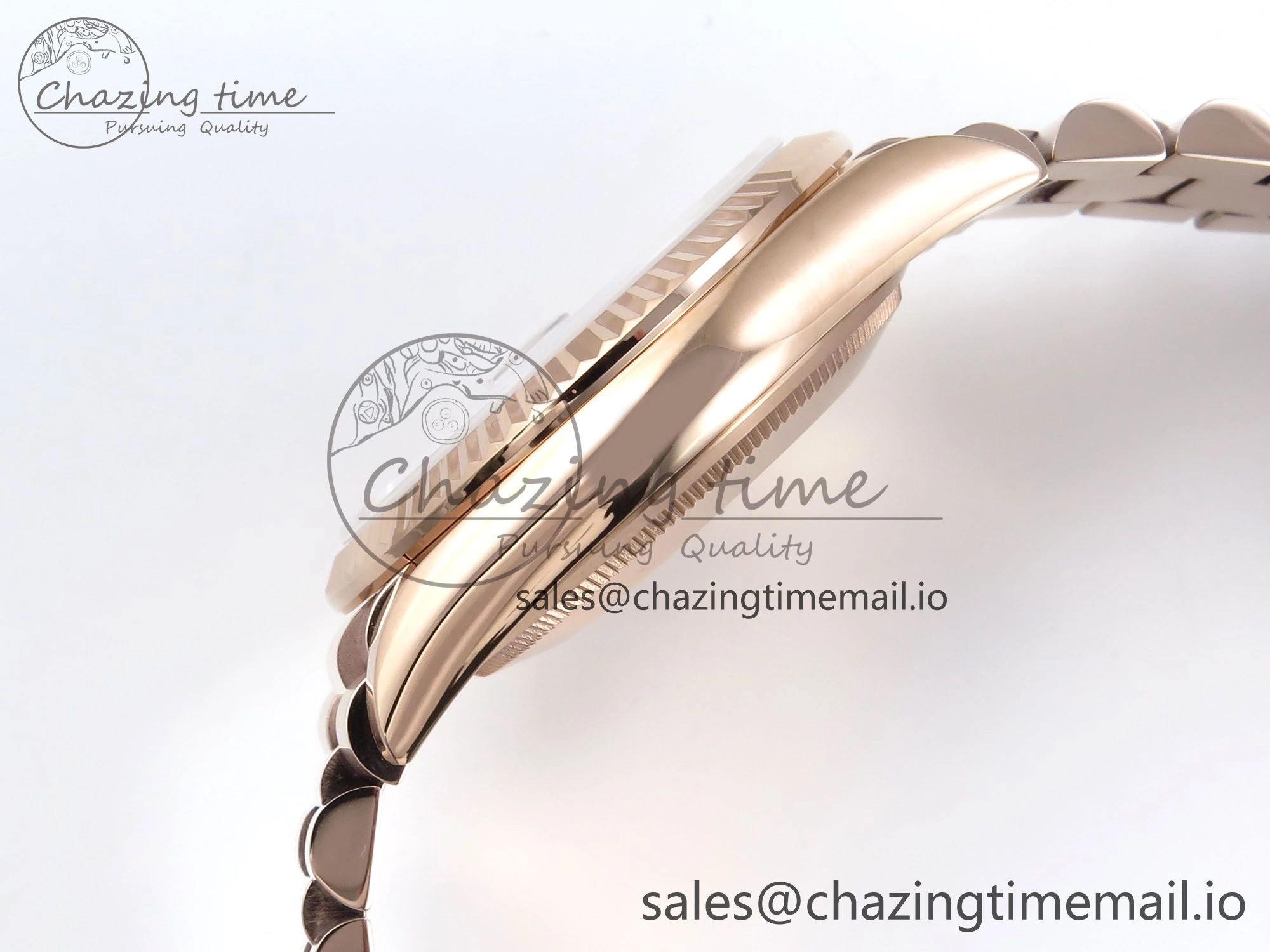Day Date 36 RG 128235 KF 1:1 Best Edition RG Dial on President Bracelet A2836 (Gain Weight)