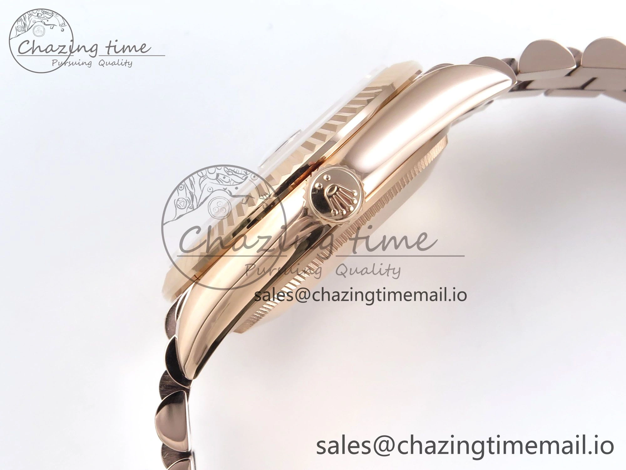 Day Date 36 RG 128235 KF 1:1 Best Edition RG Dial on President Bracelet A2836 (Gain Weight)