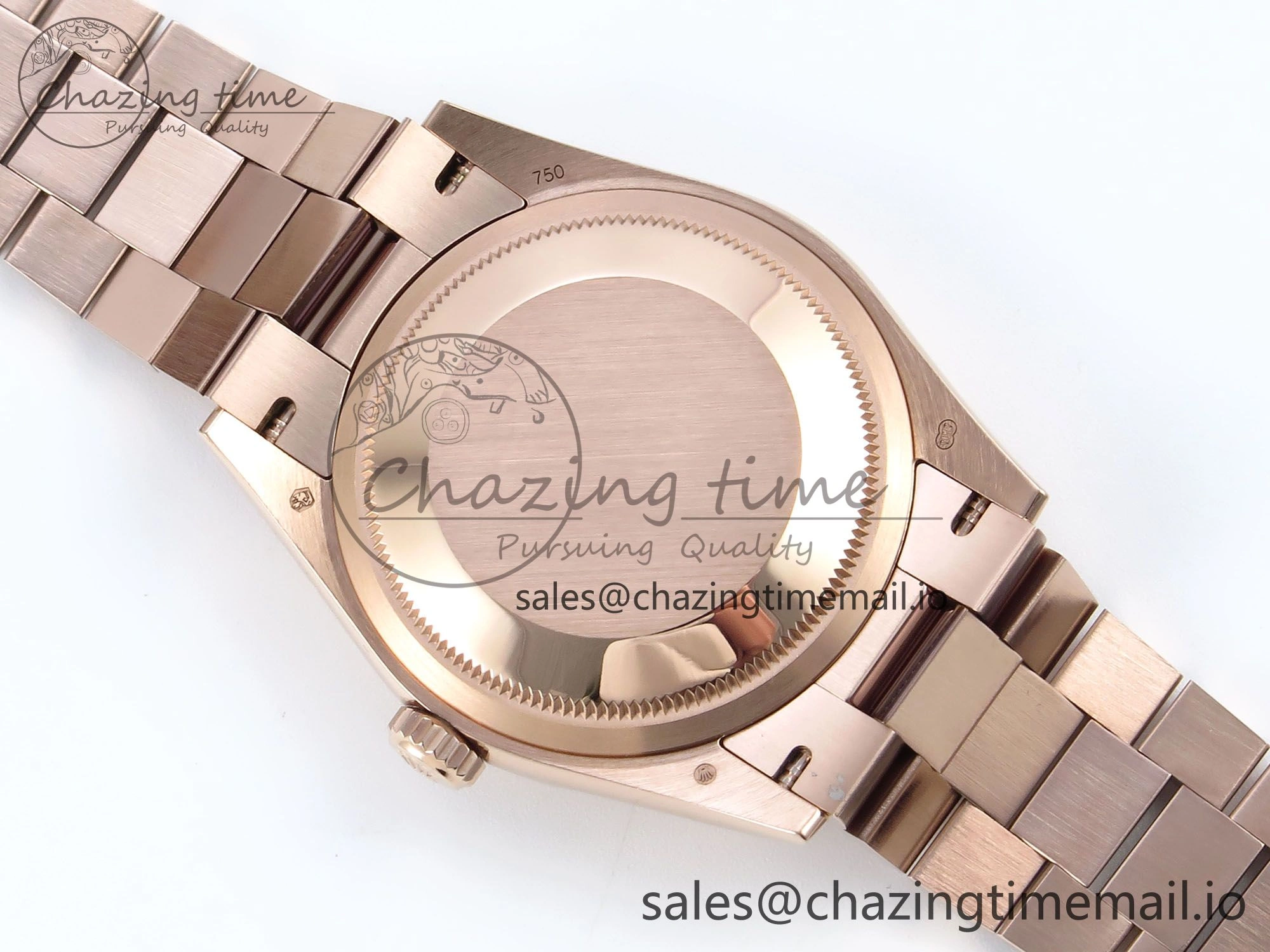 Day Date 36 RG 128235 KF 1:1 Best Edition RG Dial on President Bracelet A2836 (Gain Weight)
