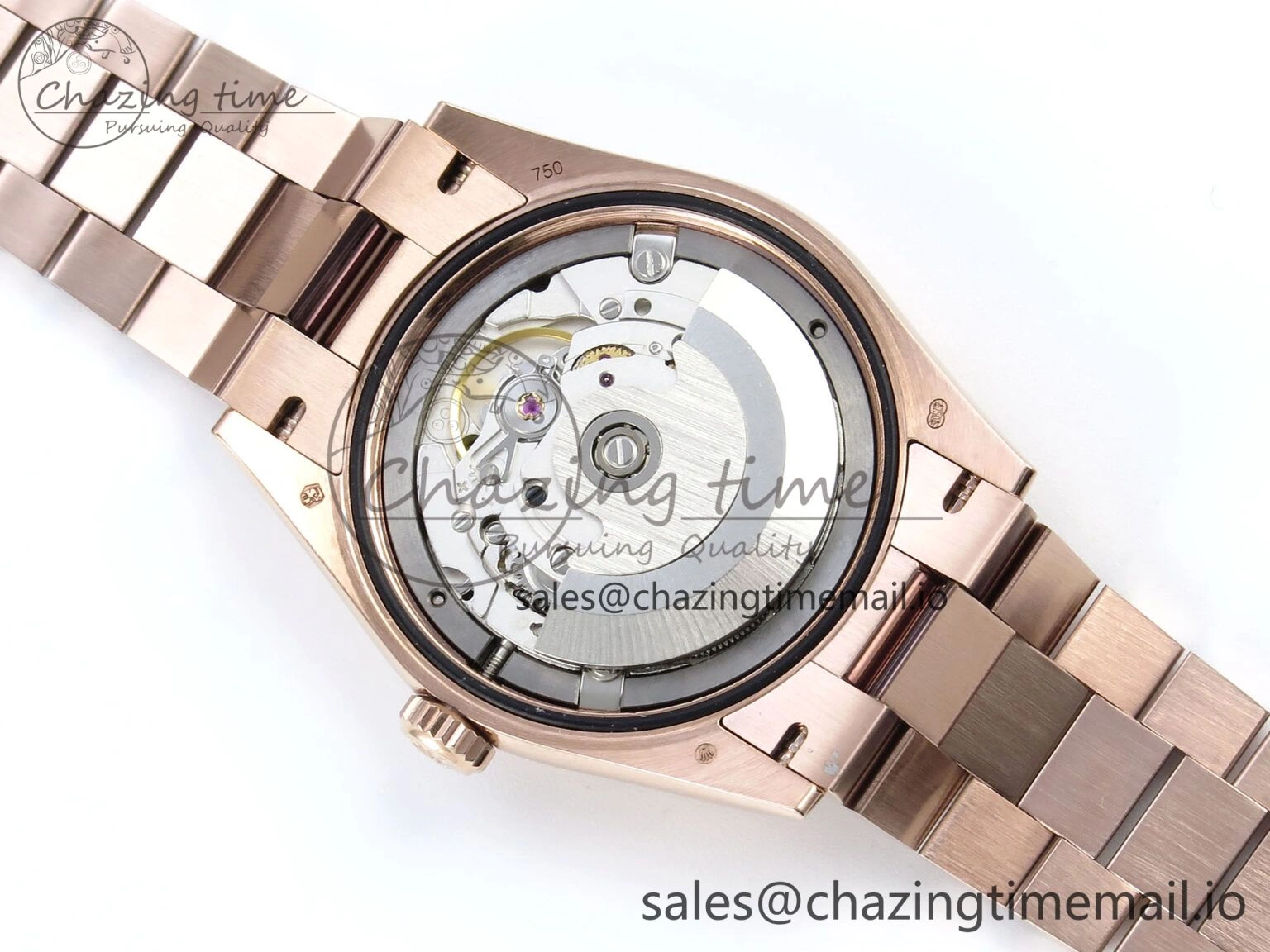 Day Date 36 RG 128235 KF 1:1 Best Edition RG Dial on President Bracelet A2836 (Gain Weight)