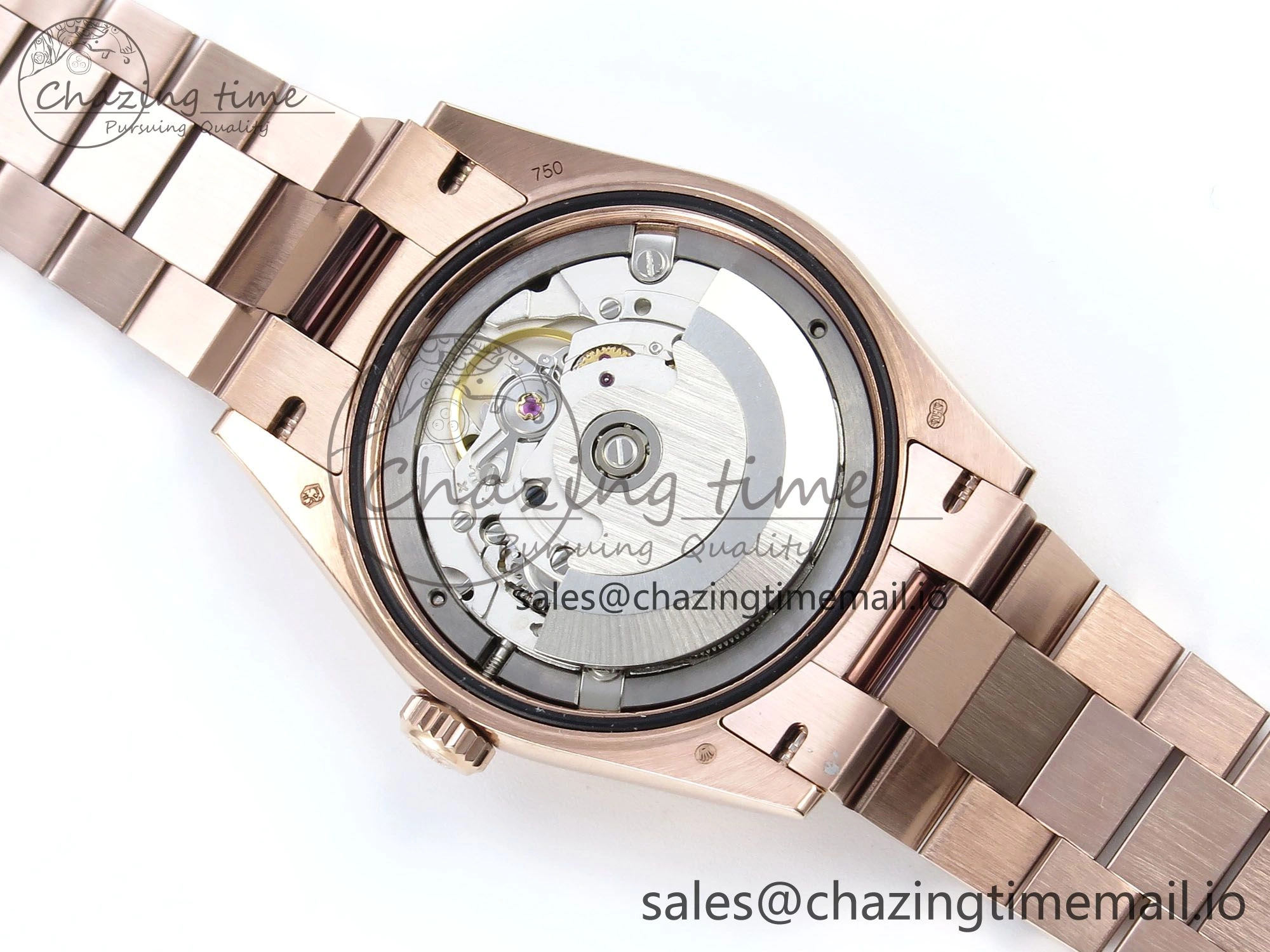 Day Date 36 RG 128235 KF 1:1 Best Edition RG Dial on President Bracelet A2836 (Gain Weight)