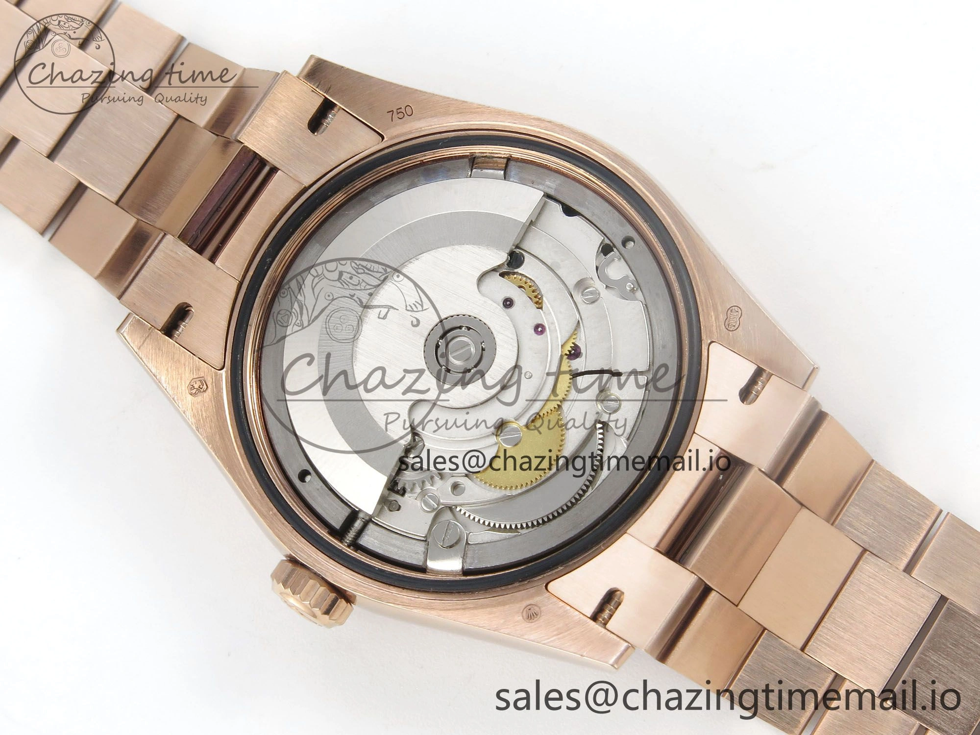 Day Date 36 RG 128235 KF 1:1 Best Edition Silver Crystal Dial on President Bracelet A2836 (Gain Weight)