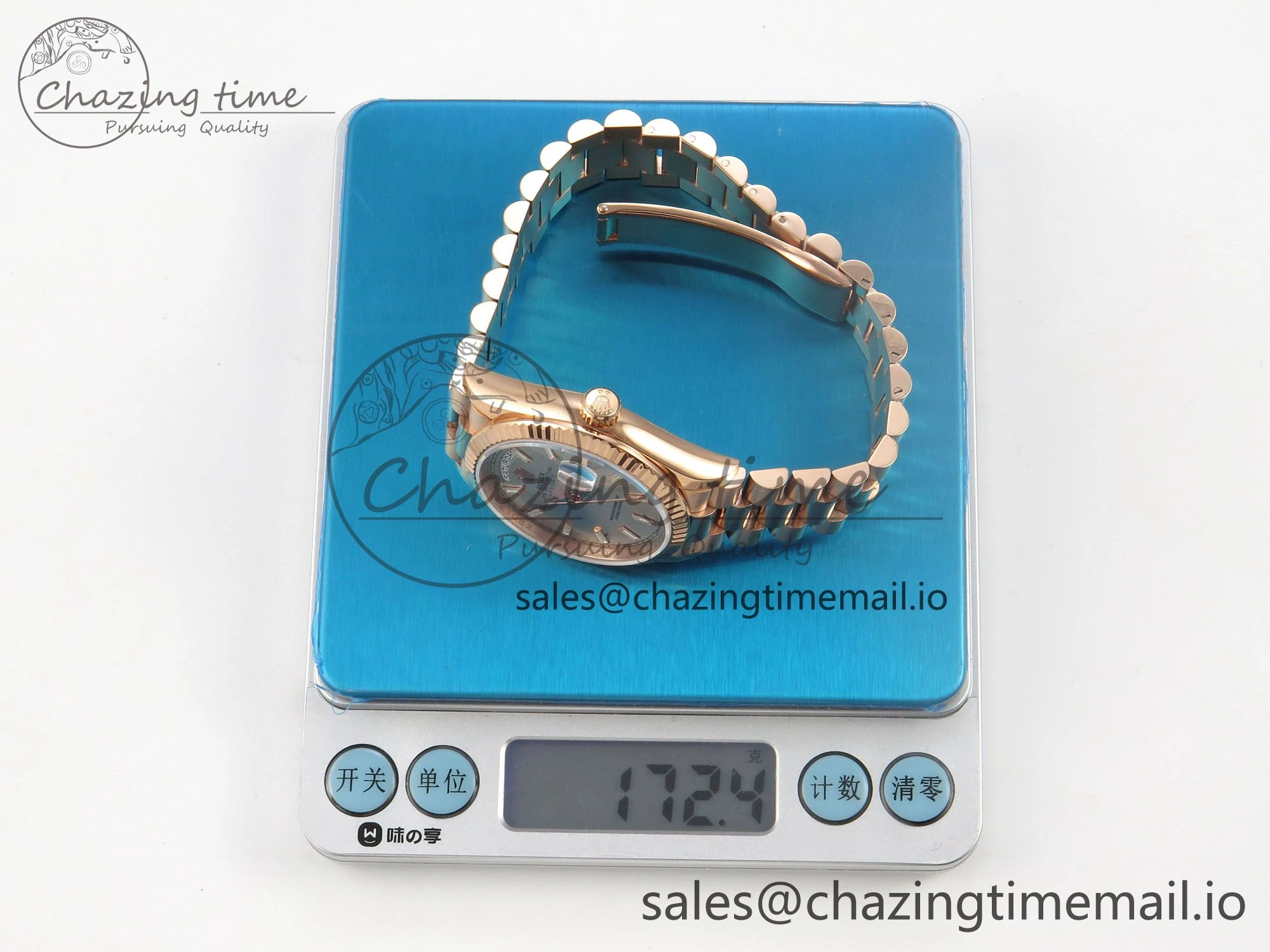 Day Date 36 RG 128235 KF 1:1 Best Edition Silver Crystal Dial on President Bracelet A2836 (Gain Weight)