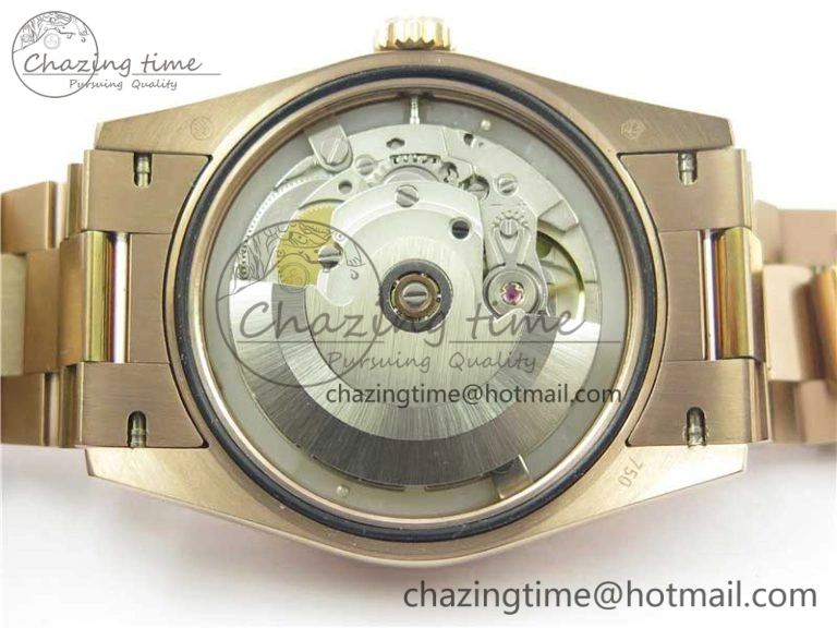 Day-Date 36 RG 128239 Bp Maker Best Edition Brown Dial Crystral Markers on RG President Bracelet