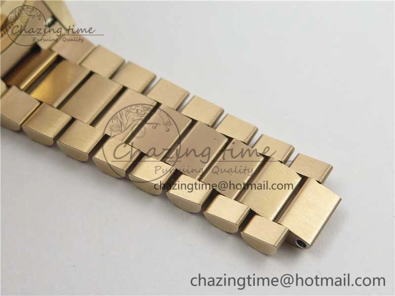 Day-Date 36 RG 128239 Bp Maker Best Edition Brown Dial Crystral Markers on RG President Bracelet