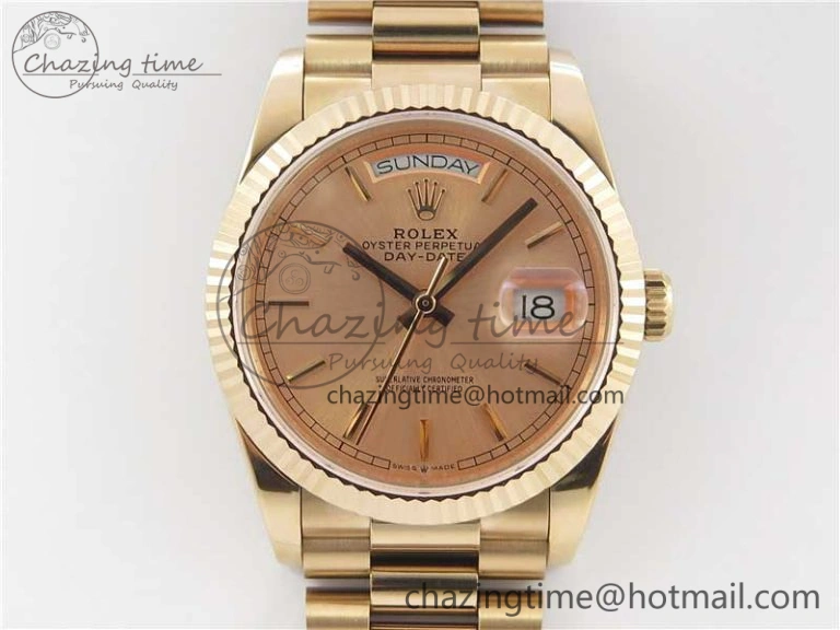 Day-Date 36 RG 128239 Bp Maker Best Edition Pink Dial on RG President Bracelet