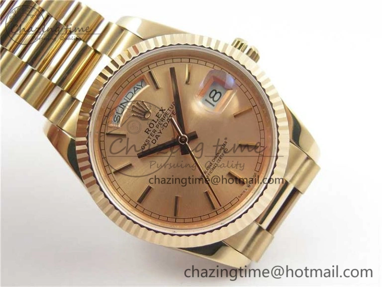 Day-Date 36 RG 128239 Bp Maker Best Edition Pink Dial on RG President Bracelet
