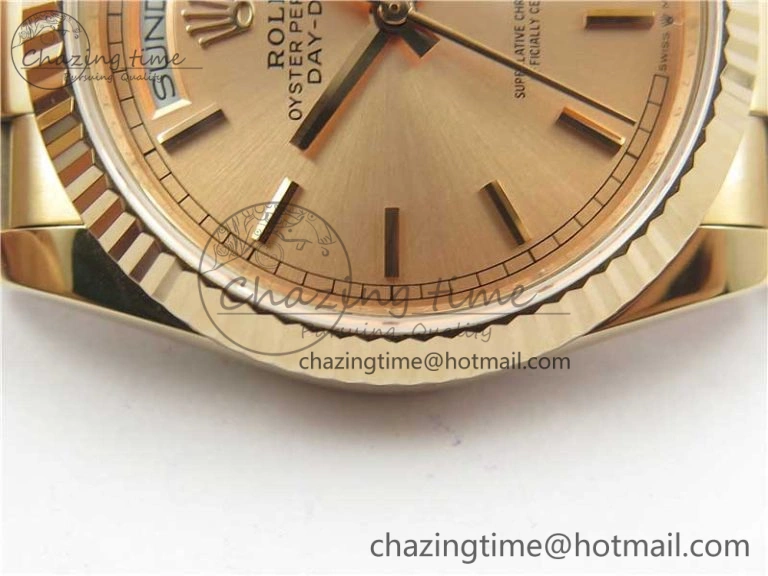 Day-Date 36 RG 128239 Bp Maker Best Edition Pink Dial on RG President Bracelet