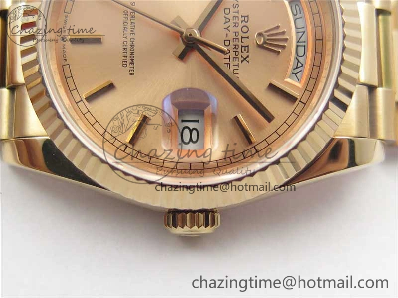 Day-Date 36 RG 128239 Bp Maker Best Edition Pink Dial on RG President Bracelet