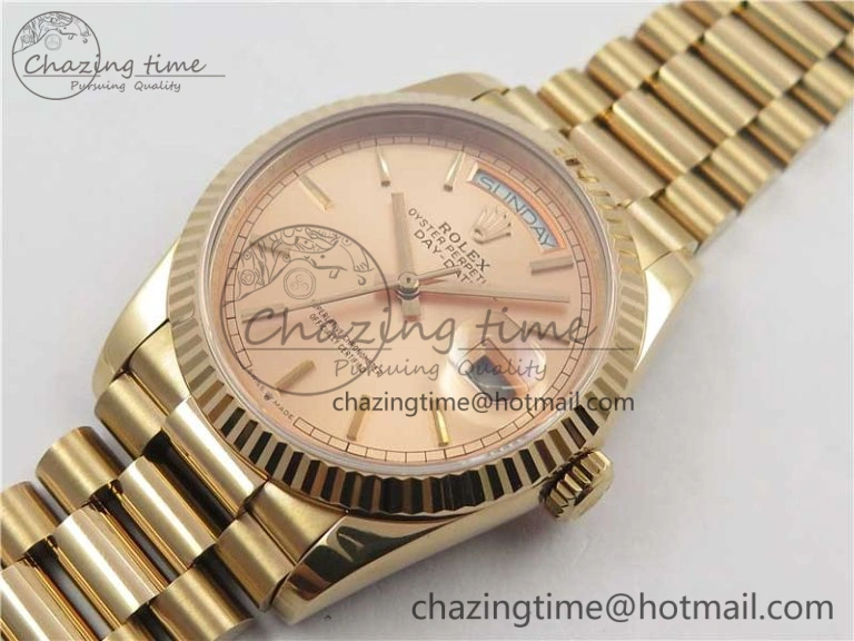 Day-Date 36 RG 128239 Bp Maker Best Edition Pink Dial on RG President Bracelet