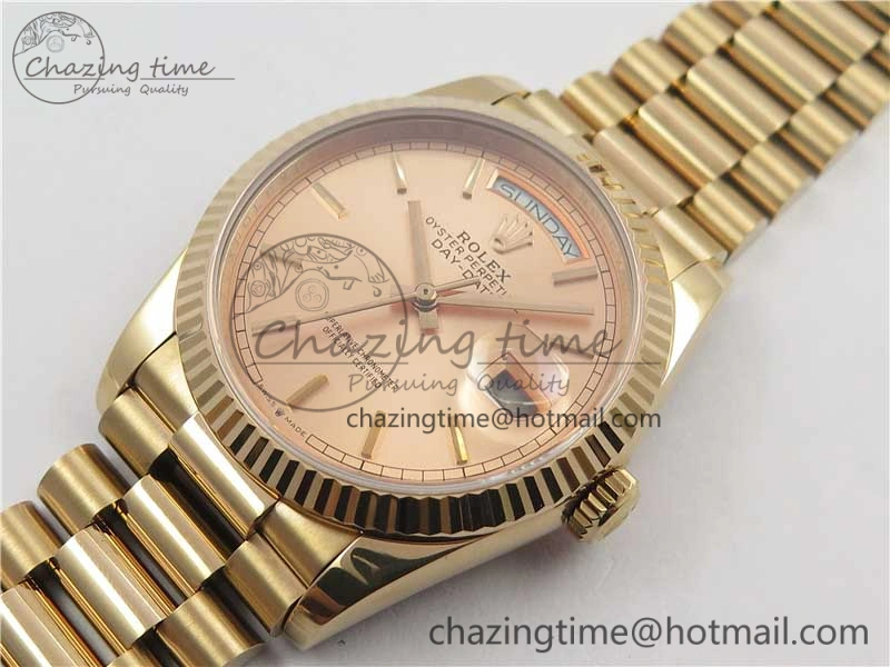 Day-Date 36 RG 128239 Bp Maker Best Edition Pink Dial on RG President Bracelet