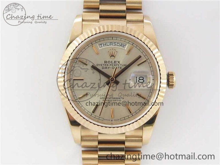 Day-Date 36 RG 128239 Bp Maker Best Edition Silver Dial on RG President Bracelet