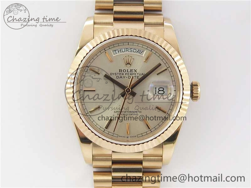 Day-Date 36 RG 128239 Bp Maker Best Edition Silver Dial on RG President Bracelet