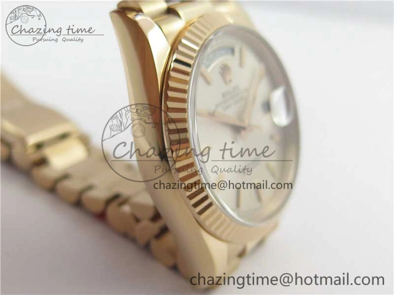 Day-Date 36 RG 128239 Bp Maker Best Edition Silver Dial on RG President Bracelet