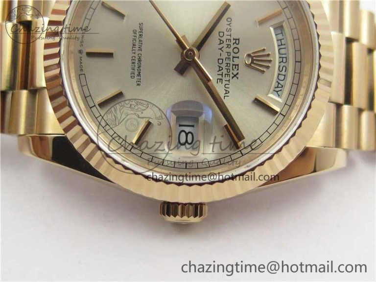 Day-Date 36 RG 128239 Bp Maker Best Edition Silver Dial on RG President Bracelet
