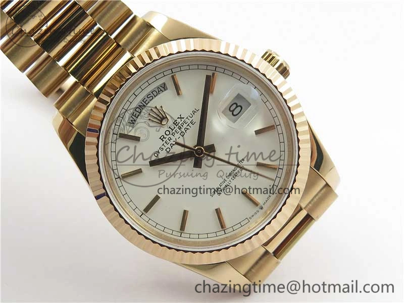 Day-Date 36 RG 128239 Bp Maker Best Edition White Dial on RG President Bracelet