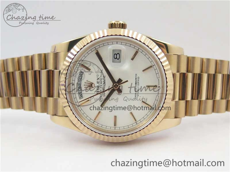 Day-Date 36 RG 128239 Bp Maker Best Edition White Dial on RG President Bracelet