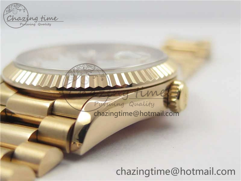 Day-Date 36 RG 128239 Bp Maker Best Edition White MOP Dial Crystral Markers on RG President Bracelet