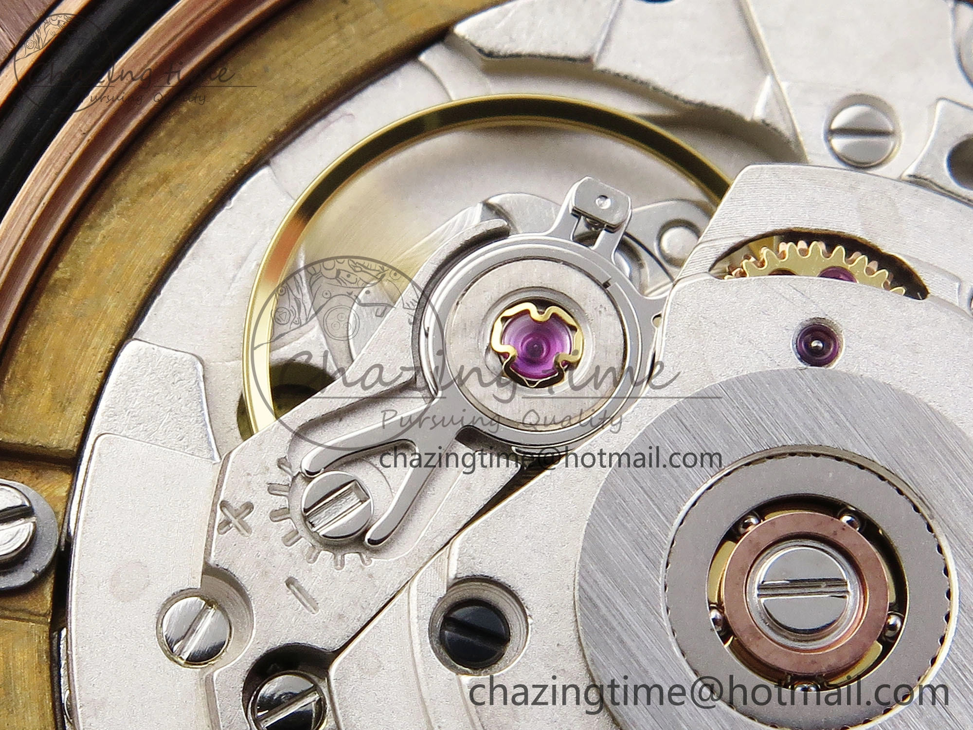 Day Date 36 RG RAF 1:1 Best Edition Green Stone Dial Diamonds Bezel on RG Bracelet A2836