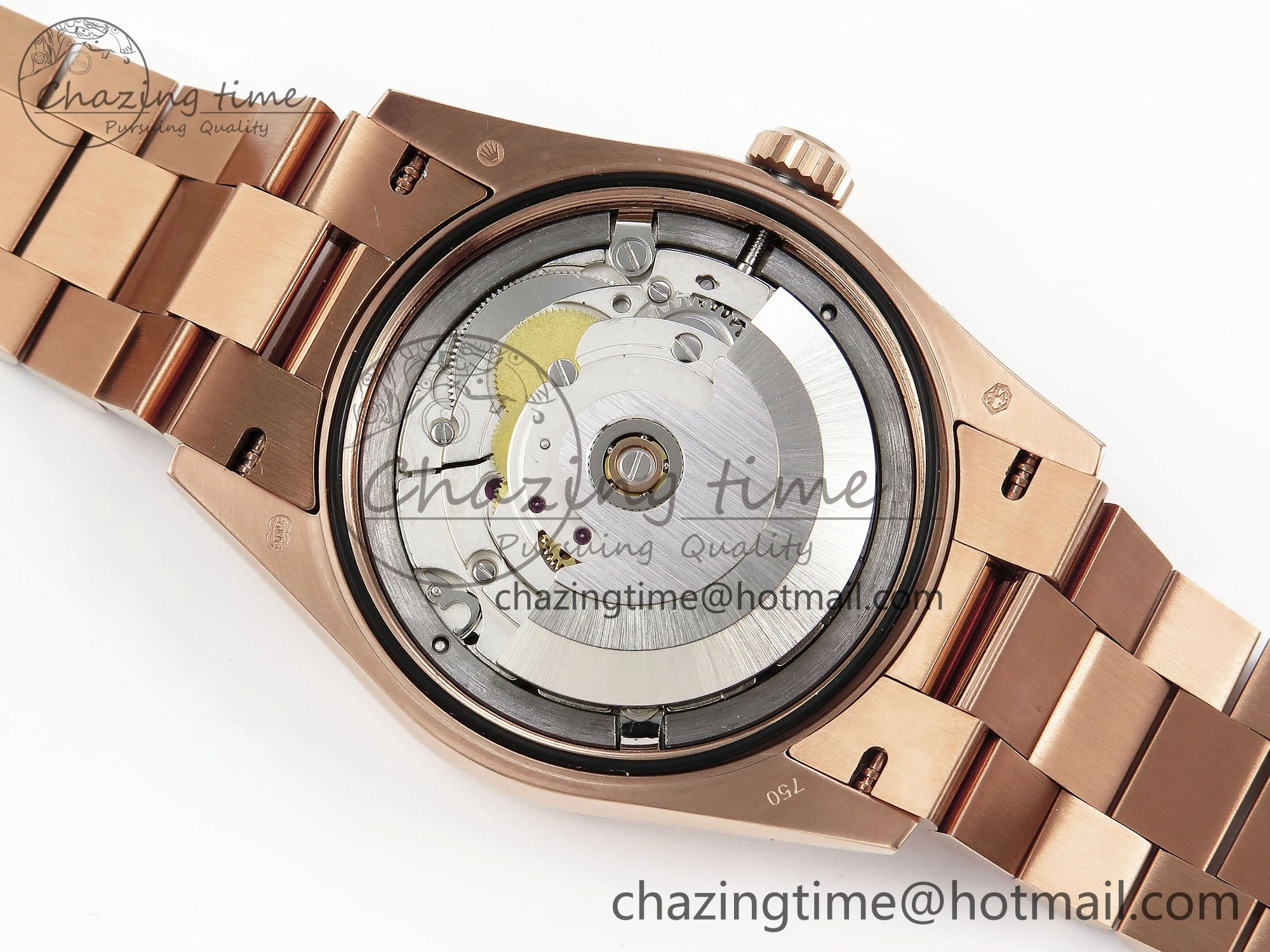 Day Date 36 RG TWSF Best Edition Diamonds Dial Diamonds Bezel on RG Bracelet A2836