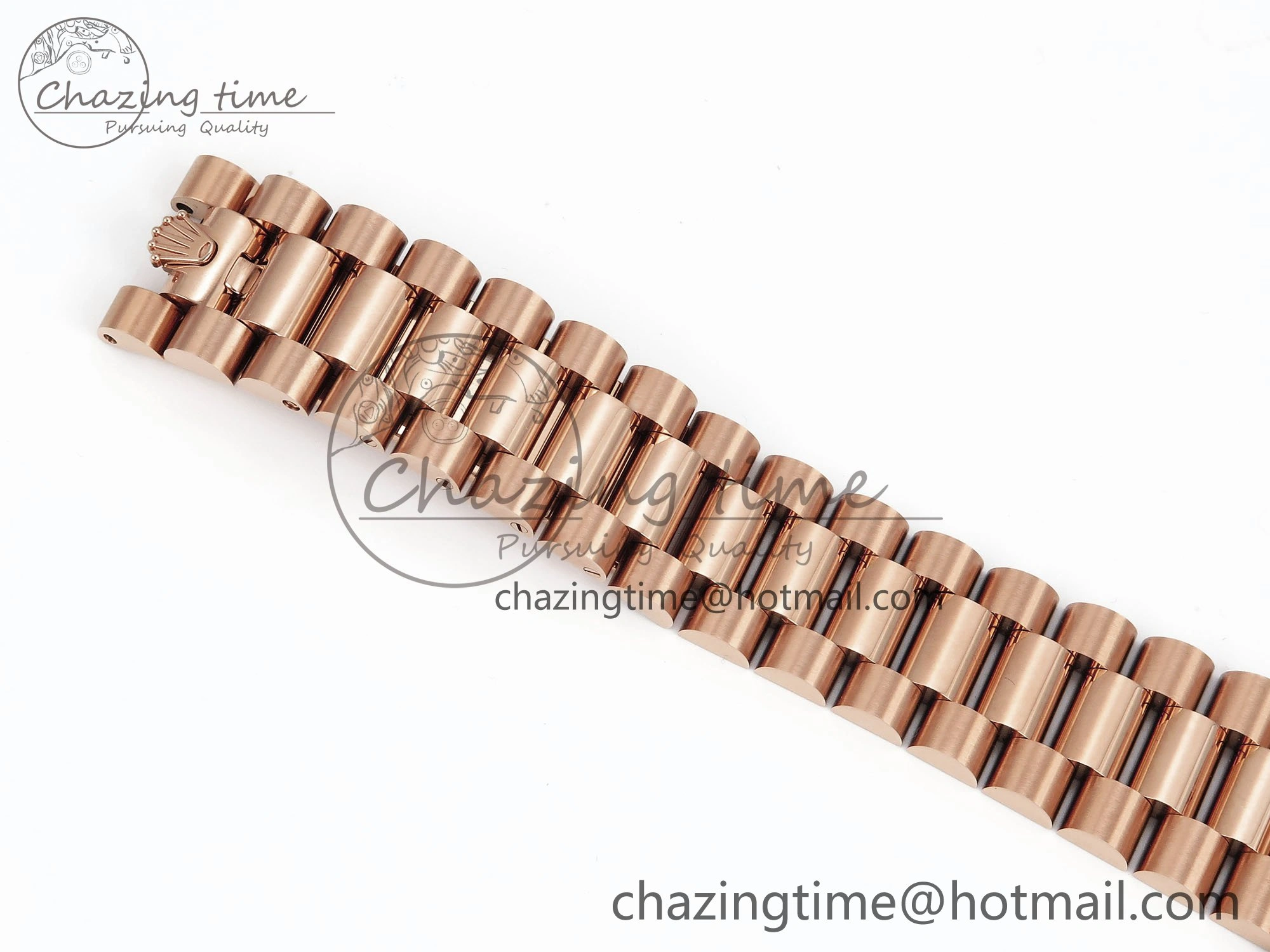 Day Date 36 RG TWSF Best Edition Green Roman Diamonds Dial Diamonds Bezel on RG Bracelet A2836