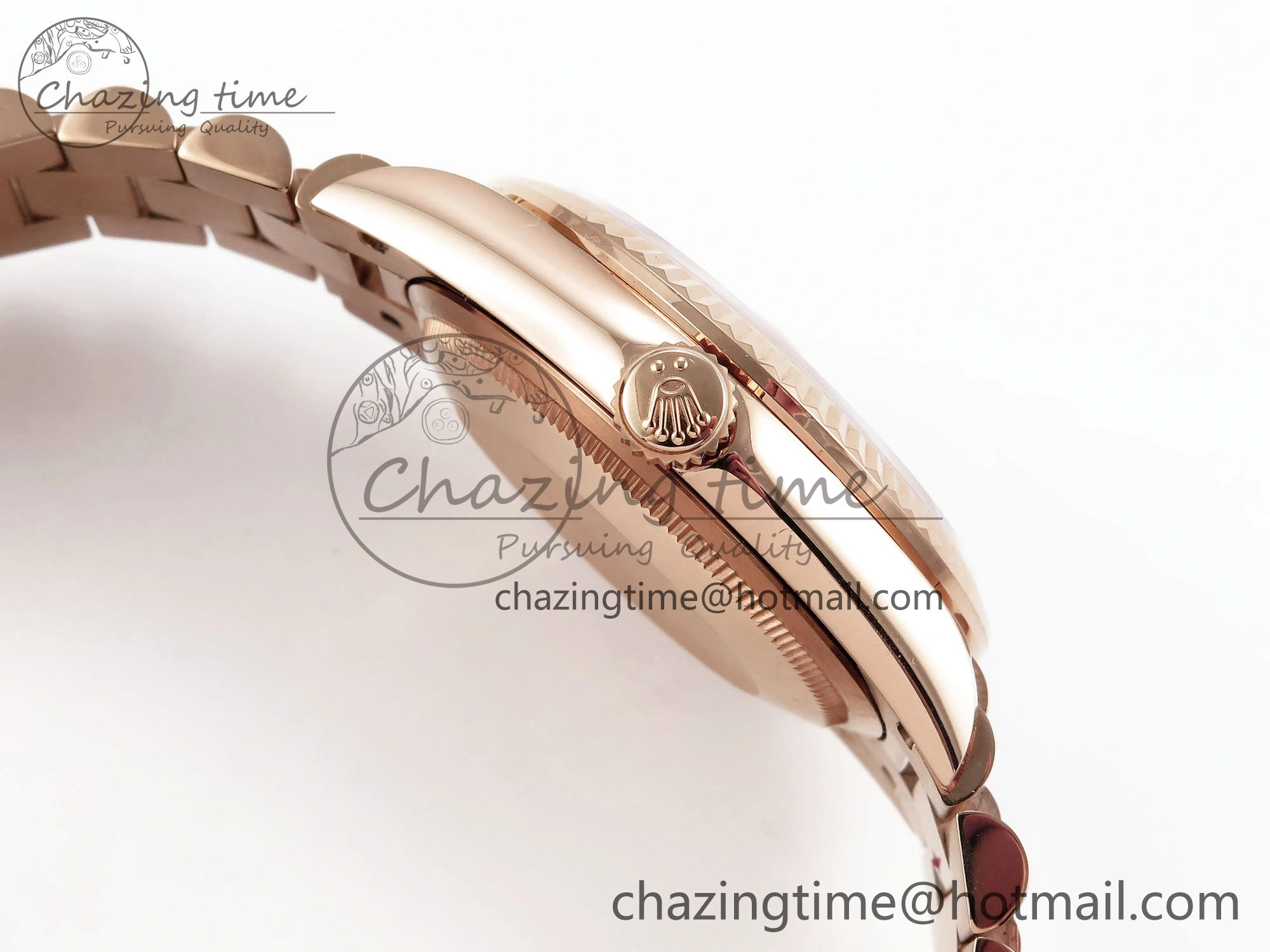 Day Date 36 RG TWSF Best Edition RG Diamonds Dial on RG Bracelet A2836