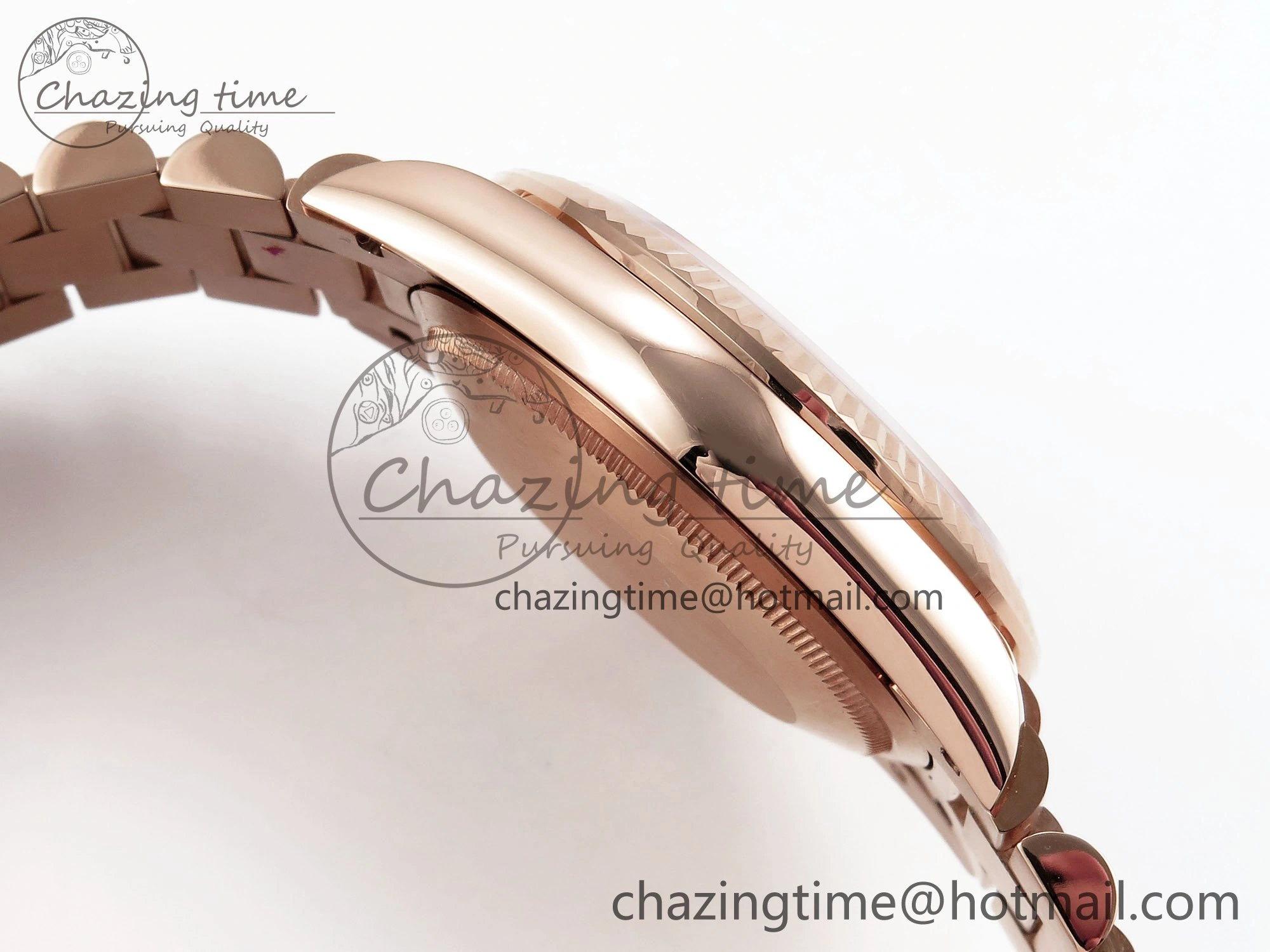 Day Date 36 RG TWSF Best Edition RG Diamonds Dial on RG Bracelet A2836