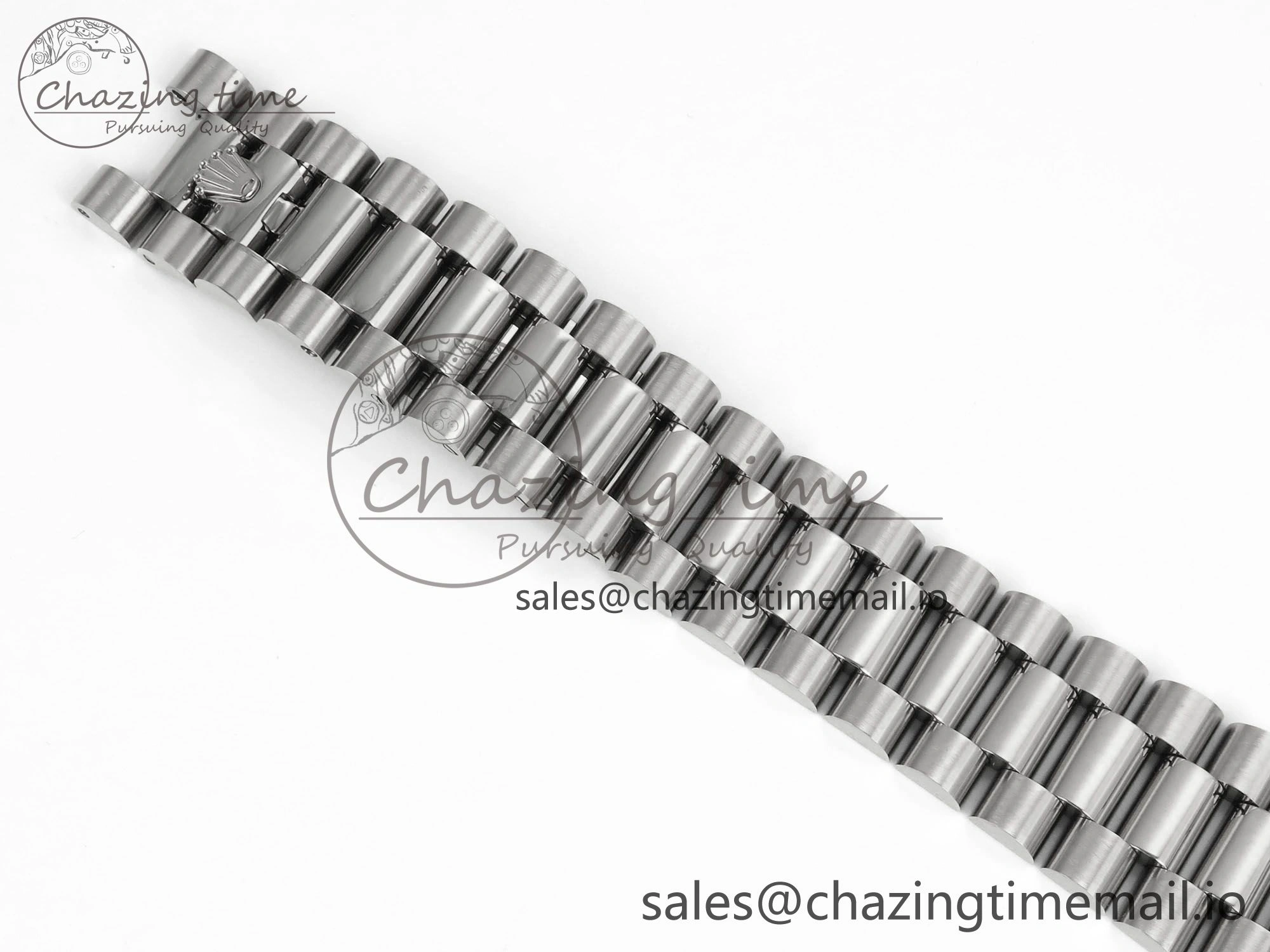 Day Date 36 SS 128236 KF 1:1 Best Edition White Roman Dial on President Bracelet A2836 (Gain Weight)