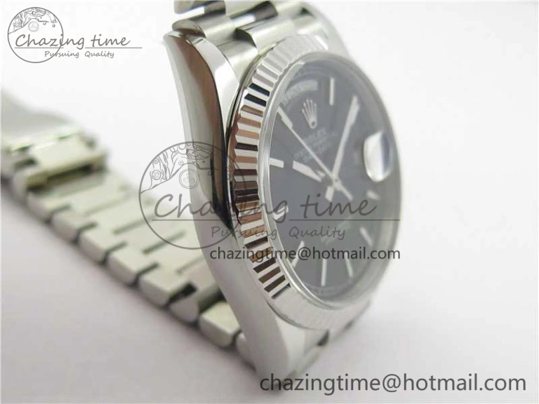 Day-Date 36 SS 128239 Bp Maker Best Edition Black Dial on President Bracelet