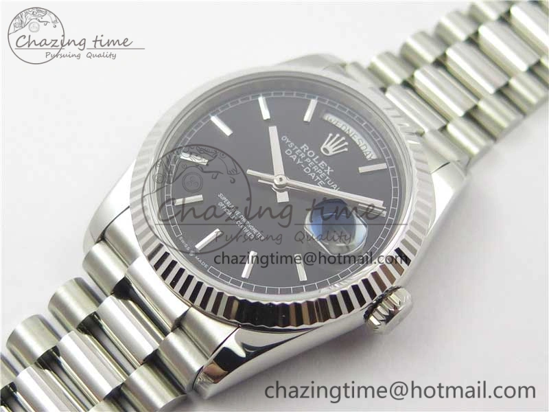Day-Date 36 SS 128239 Bp Maker Best Edition Black Dial on President Bracelet