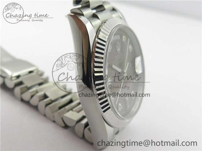 Day-Date 36 SS 128239 Bp Maker Best Edition Brown Dial Crystral Markers on President Bracelet