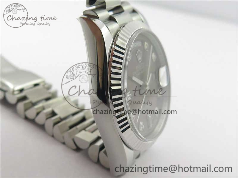 Day-Date 36 SS 128239 Bp Maker Best Edition Brown Dial Crystral Markers on President Bracelet