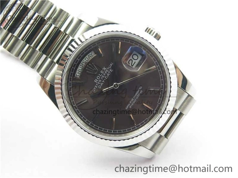 Day-Date 36 SS 128239 Bp Maker Best Edition Brown Dial on President Bracelet
