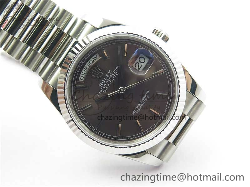 Day-Date 36 SS 128239 Bp Maker Best Edition Brown Dial on President Bracelet