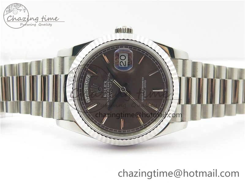 Day-Date 36 SS 128239 Bp Maker Best Edition Brown Dial on President Bracelet