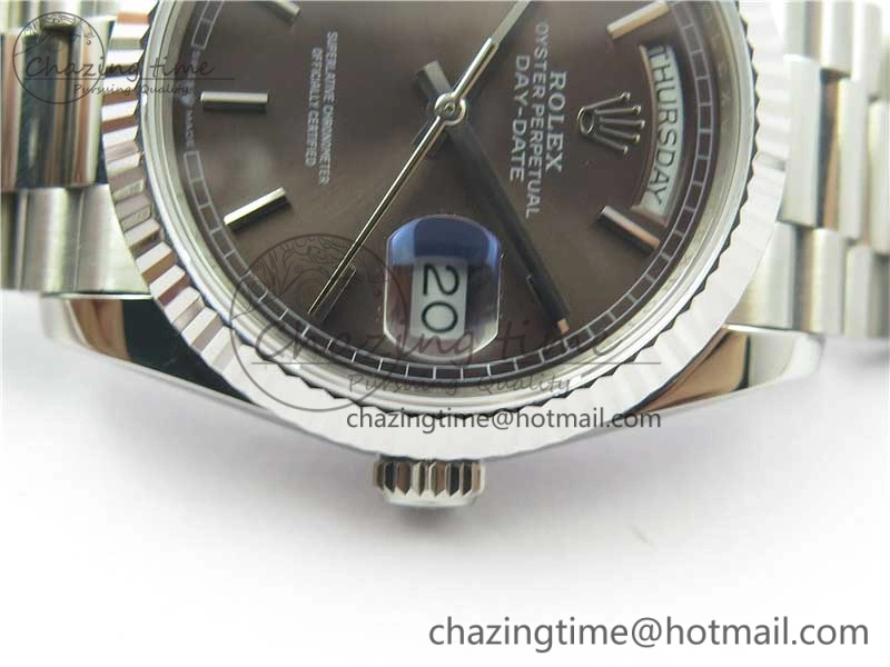 Day-Date 36 SS 128239 Bp Maker Best Edition Brown Dial on President Bracelet