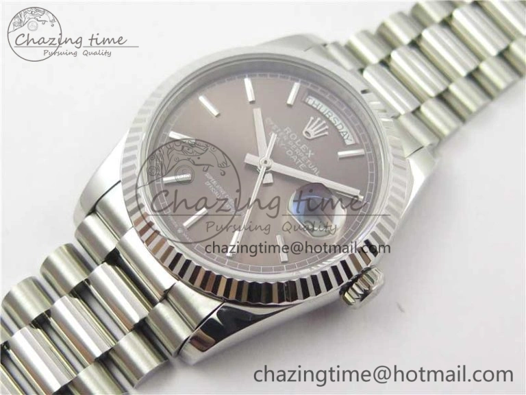 Day-Date 36 SS 128239 Bp Maker Best Edition Brown Dial on President Bracelet