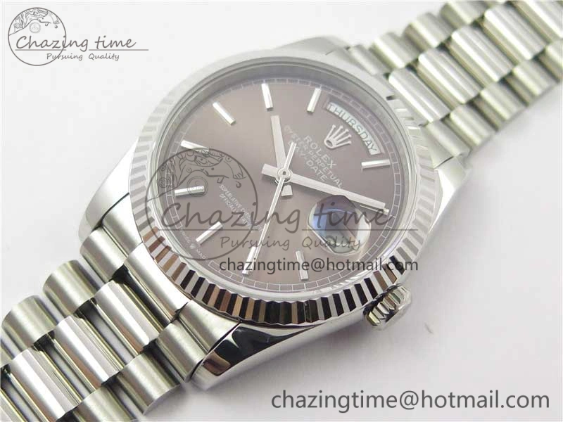 Day-Date 36 SS 128239 Bp Maker Best Edition Brown Dial on President Bracelet