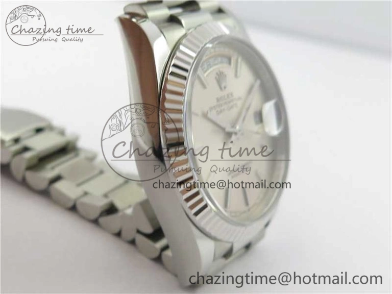 Day-Date 36 SS 128239 Bp Maker Best Edition Silver Dial on President Bracelet