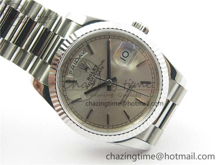 Day-Date 36 SS 128239 Bp Maker Best Edition Silver Dial on President Bracelet