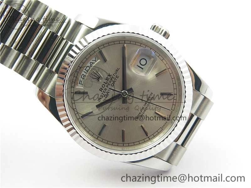 Day-Date 36 SS 128239 Bp Maker Best Edition Silver Dial on President Bracelet