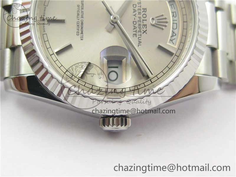 Day-Date 36 SS 128239 Bp Maker Best Edition Silver Dial on President Bracelet
